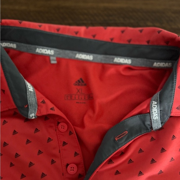 Adidas Men's Red Polo Shirt - Picture 2 of 2